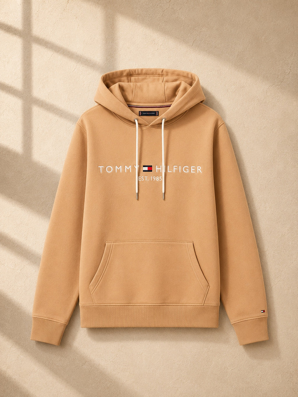 TOMMY HILFIGER DŽEMPERIS | KREMINĖ