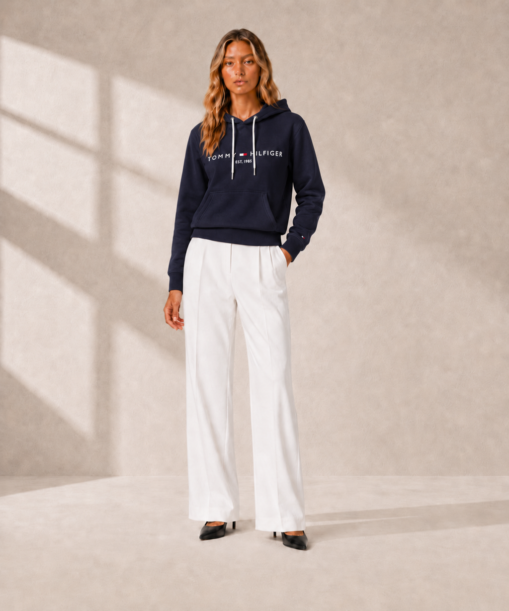 TOMMY HILFIGER DŽEMPERIS | TAMSIAI MĖLYNA