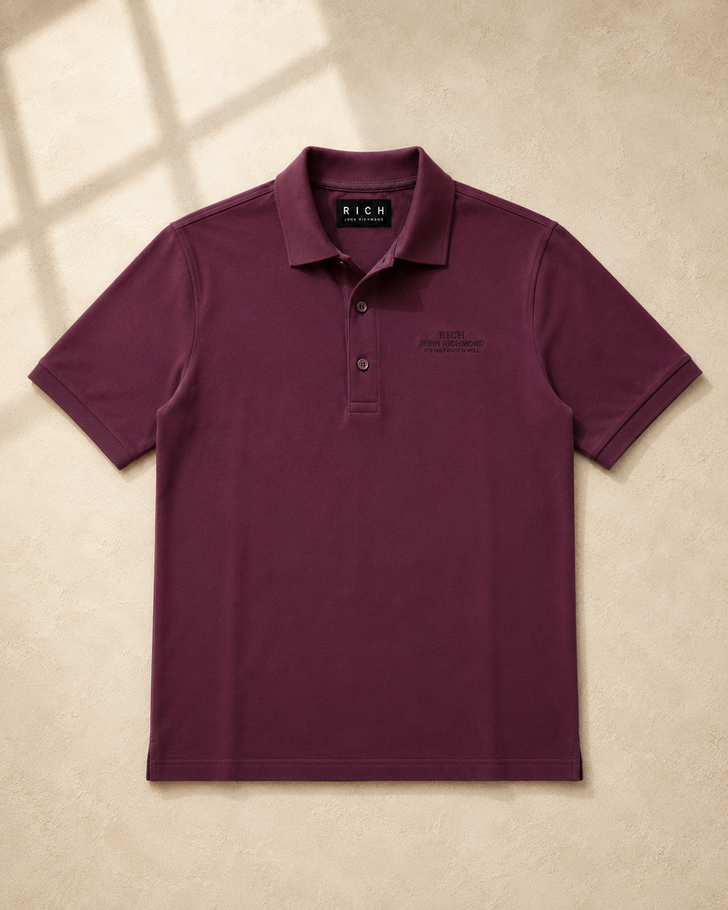 JOHN RICHMOND POLO SHIRT SU LOGO | BURGUNDY